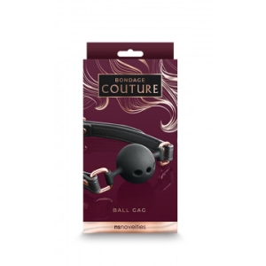 Mordaza De Bola Bondage Couture Negro