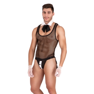 Disfraz Mayordomo Negro/Blanco T. Unica