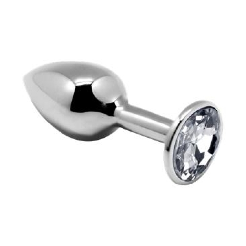 Mini Plug Anal de Metal Talla L Blanco