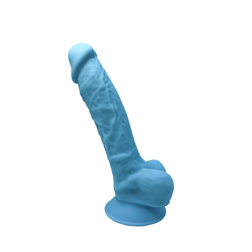 Dildo en Forma de Pene Azul 17,5 cm 