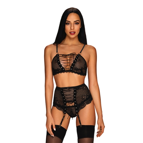 Conjunto 3 Piezas Lencería Obsessive S/M