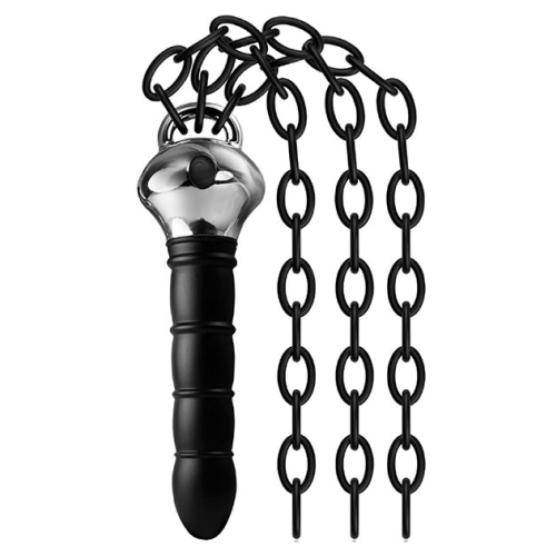 Vibrador y Flogger Anillado 15 cm Deliver