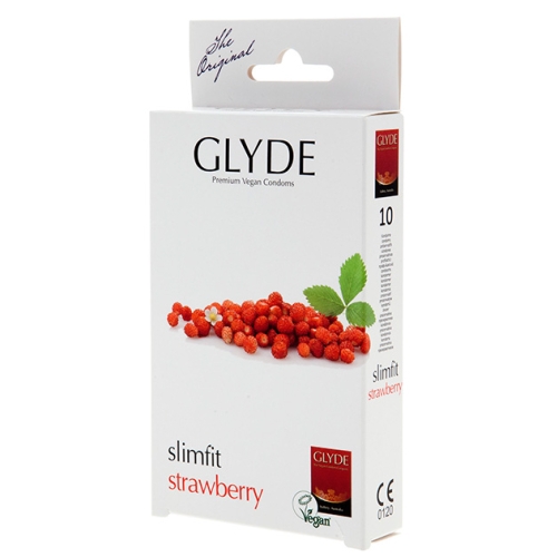 Preservativos Glyde Ultra Slimfit Sabor Fresa