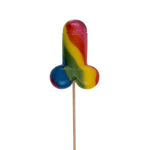 Piruleta Arcoíris en Forma de Pene