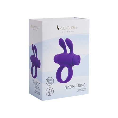 Anillo Vibrador Rabbit Ring Violeta