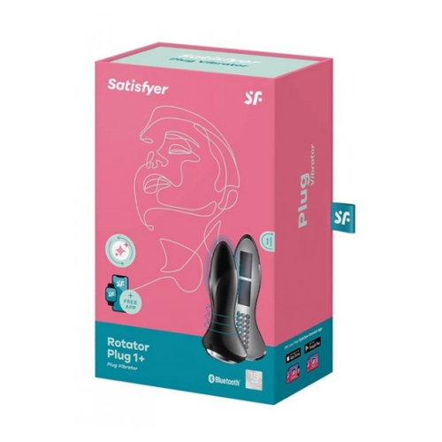 Plug Vibrador Anal Satisfyer Rotator Negro