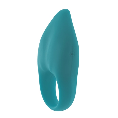 S Pleasures Velvet Softie Vibrating Ring Turquoise