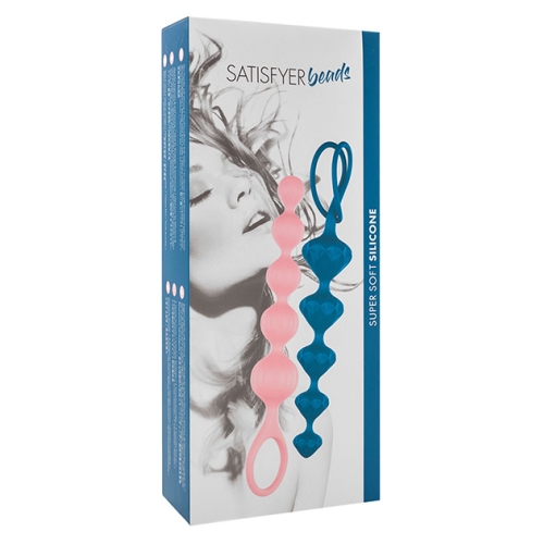 Set Bolas Anales Satisfyer Rosa/Turquesa