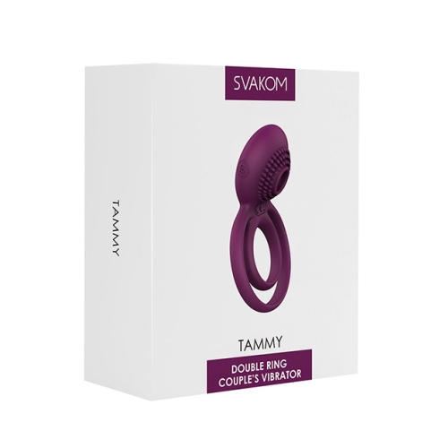 Doble Anillo vibrador Tammy Violet
