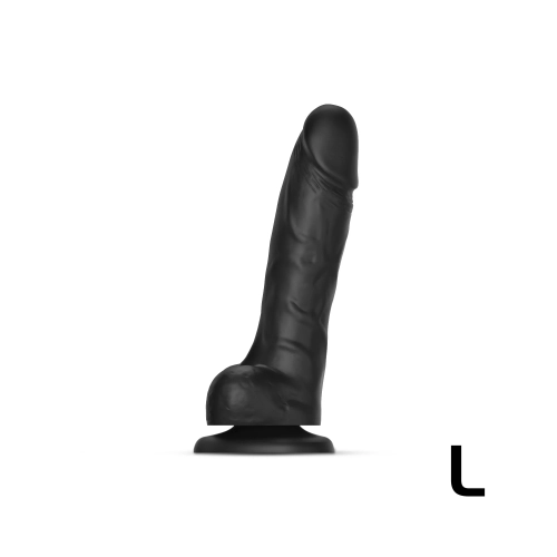 Pene Realista Sliding Skin Negro L