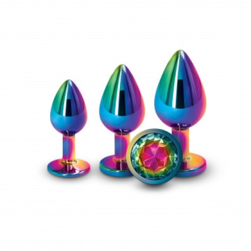Kit Plugs Entrenamiento Anal Multicolor/Arcoíris