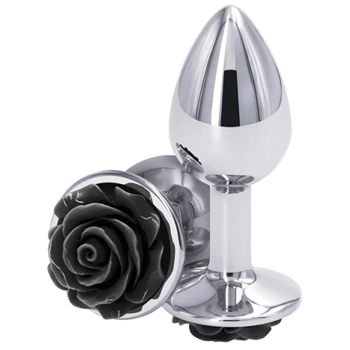 Plug Anal Mini Cromado Negro