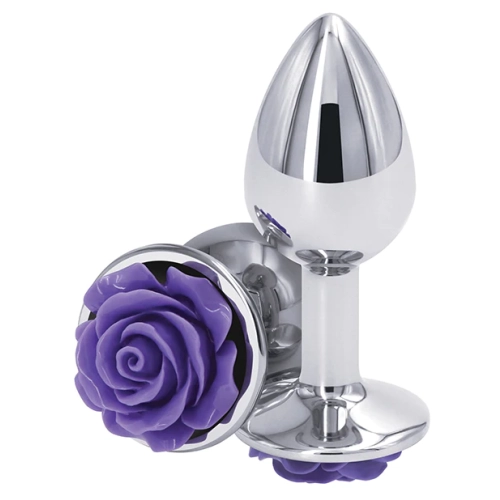 Plug Anal Mini Cromado Violeta