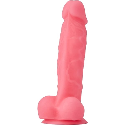Dildo Realista Luminoso Rosa 