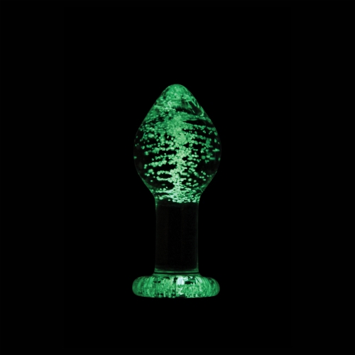 Plug Anal de Vidrio Fluorescente 10 cm