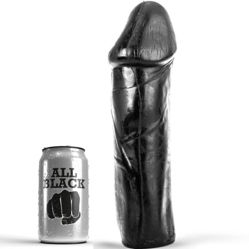 Pene realista All Black 27,5 cm