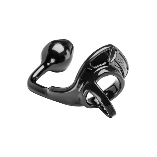Anillo con plug mediano negro de Armour Tug 