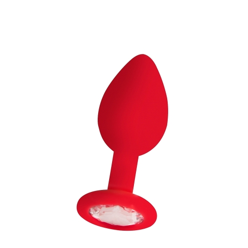 Plug Anal Rojo con Gema
