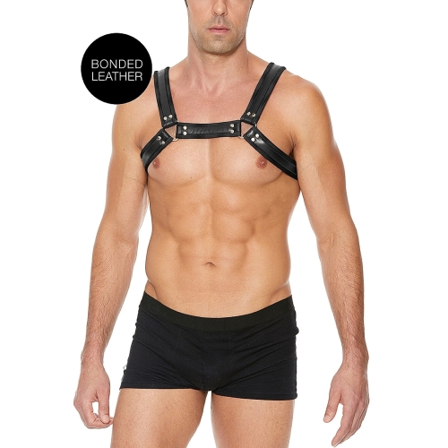 Arnés Bulldog con Hebilla - L/XL - Negro