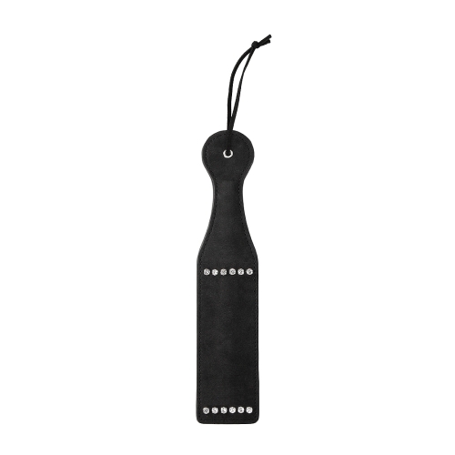 Paleta Negra con Tachuelas de Diamante 