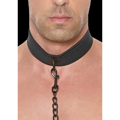 Collar de Neopreno con Cadena Negro