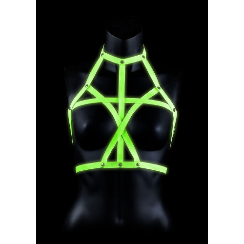 El Arnés BDSM de pecho fluorescente
