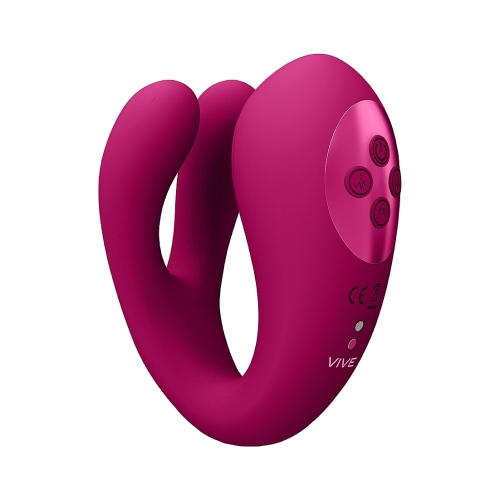  Vibrador Triple Acción con Pulso Clítoris Fucsia