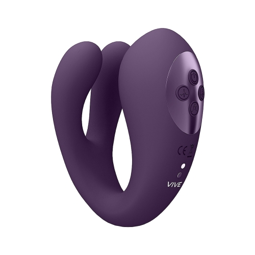  Vibrador Triple Acción con Pulso Clítoris Morado