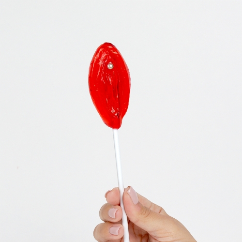 Piruleta Gominola Vulva Fresa