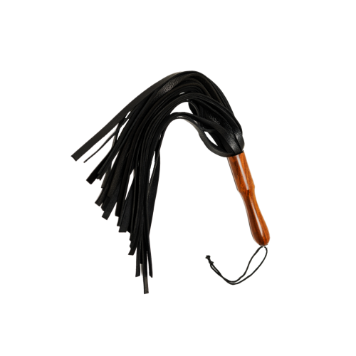 Flogger de Cuero con Mango de Madera