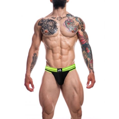 C4M - Rugby Jockstrap-NeonLime-L