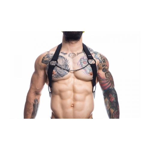 H4RNESS by C4M- Black Chain Harness s-m