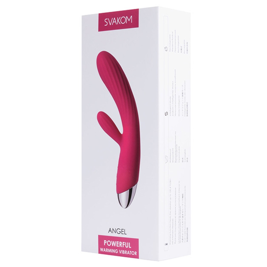 Vibrador SVAKOM Angel Rabbit Con Calor (Rosa)